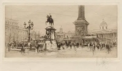 Trafalgar Square by Уильям Уолкот, 1924 — digital art print download