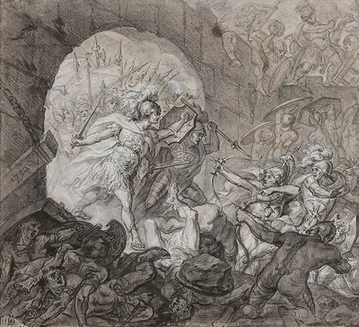 Le camp des Grecs forcé par les Troyens by Анн Луи Жироде-Триосон — digital art print download