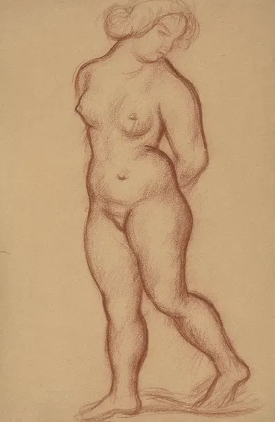 Femme nue debout by Аристида Маййоль — digital art print download