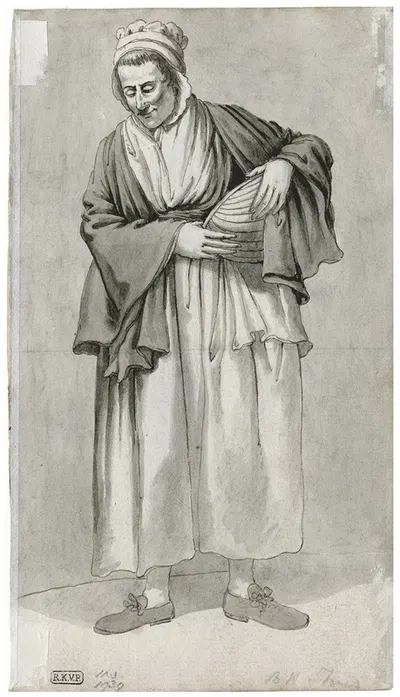 Staande vrouw by Баренд Хендрик Тир — digital art print download
