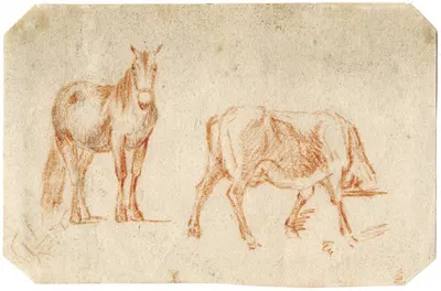 Twee paarden by Баренд Хендрик Тир — digital art print download