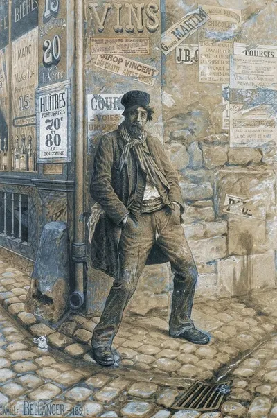 L'ivrogne by Camille Félix Bellanger, 1891 — digital art print download