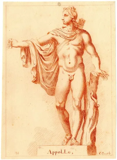 Apollo Belvedere by Корнелис Пронк — digital art print download
