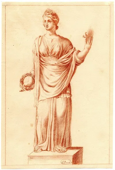 Beeld van Ceres by Корнелис Пронк — digital art print download