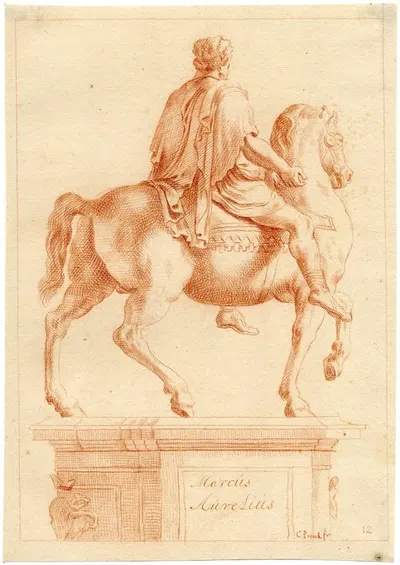 De Marcus Aurelius op het Capitool by Корнелис Пронк — digital art print download