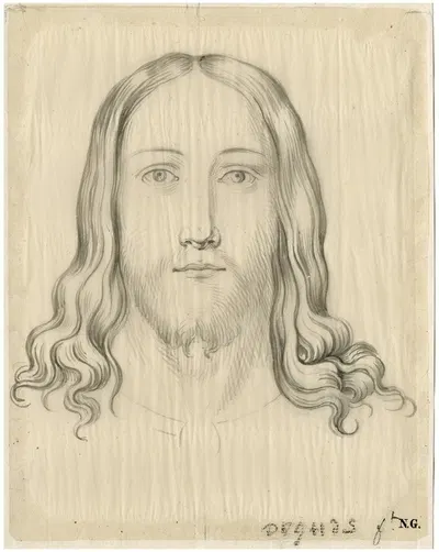Christuskop en face by David Humbert de Superville — digital art print download