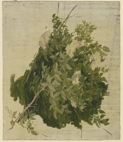 Bush with white blossoms by Филипп Румпф — digital art print download