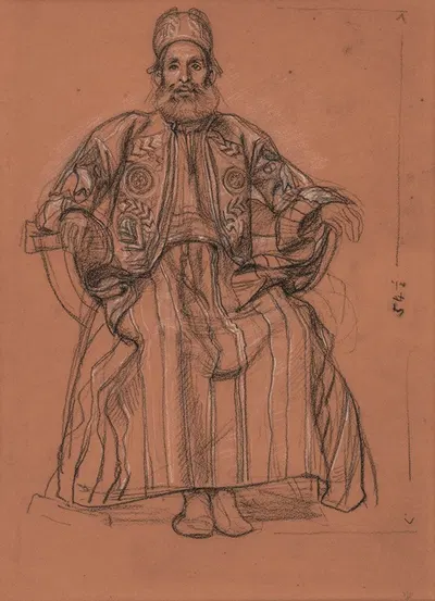 Study for King Solomon by Эдвард Джон Пойнтер — digital art print download