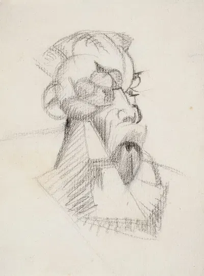 Étude pour le portrait d'Octave Mirbeau by Emmanuel Gondouin, 1918 — digital art print download