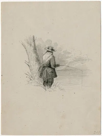 An angler by Floris Verster — digital art print download