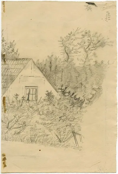Cottage in the woods by Floris Verster — digital art print download