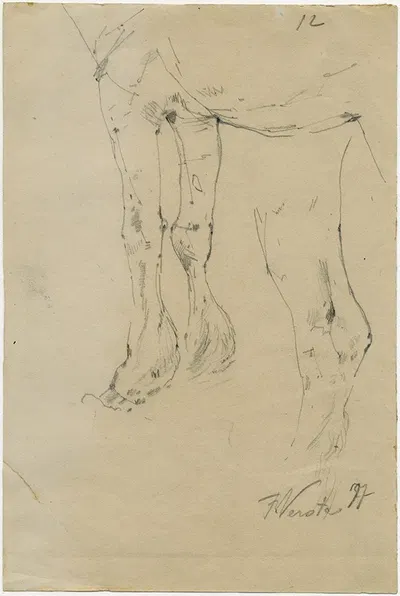 Cow's paws by Floris Verster, 1877 — digital art print download