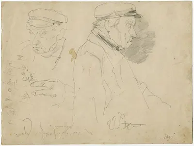 Farmer, face and profile by Floris Verster — digital art print download