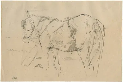 Horse by Floris Verster, 1886 — digital art print download