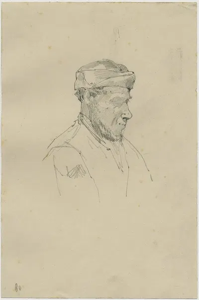Portrait of a man by Floris Verster, 1880 — digital art print download