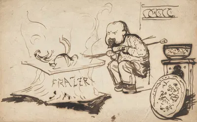 Rossetti roasting the clique by Frederick Walker — digital art print download
