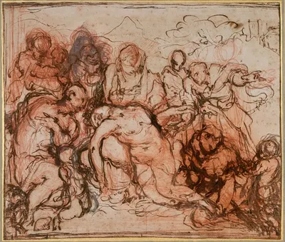 Pietà by Giovanni Battista Naldini, c.1566 — digital art print download