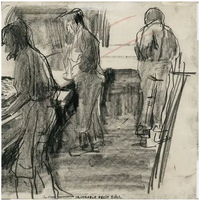 Drie keukenhulpen aan het werk by Isaac Israëls, 1893 — digital art print download