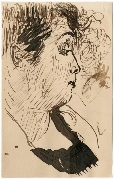 Hoofd van mevr. Osieck by Isaac Israëls — digital art print download