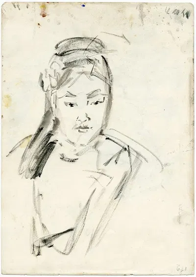 Vrouwenkop by Isaac Israëls — digital art print download