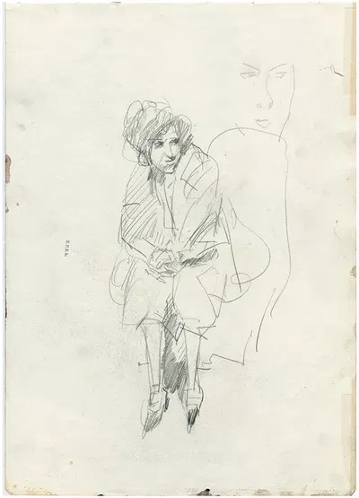 Zittende vrouw by Isaac Israëls — digital art print download