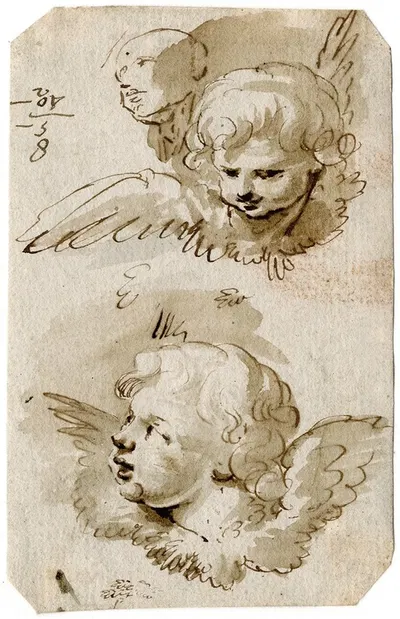 Twee cherubs by Якоб де Вит — digital art print download