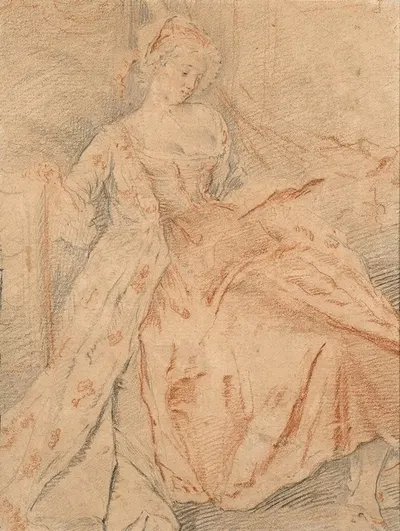 Jeune femme lisant by Жак Андре Порталь — digital art print download