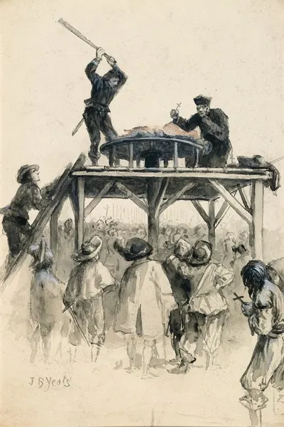 The Sentence of the Court Was accordingly Executed the 14th of July NS in France by Джон Батлер Йейтс, 1895 — digital art…