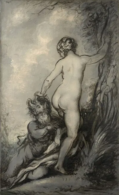 Pan et Syrinx by Луи Анкетен — digital art print download