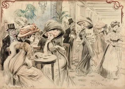 Chez Rumpelmayer by Морис Милье, 1908 — digital art print download