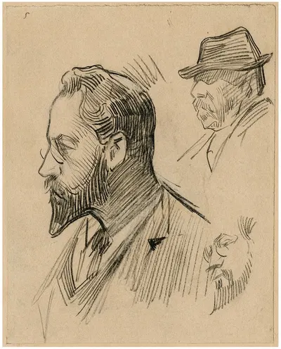 Geo Poggenbeek, en Marinus Heijl, schilders by Николаас ван дер Ваай — digital art print download