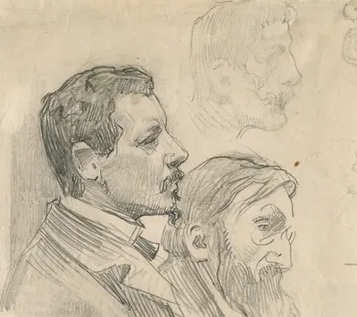 George Rueter, Marinus Heijl en onbekende, schilders by Николаас ван дер Ваай — digital art print download