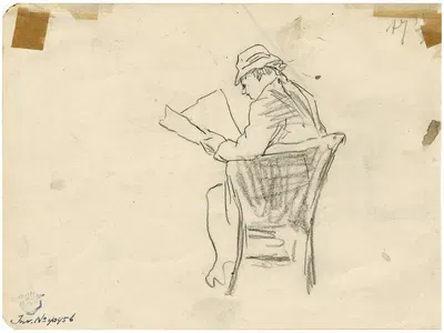 Krantenlezer by Николаас ван дер Ваай — digital art print download