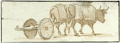 Een ossenwagen by Отто Ховен — digital art print download