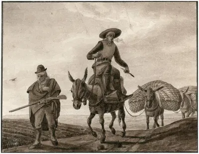 Pakezels trekken door het land by Отто Ховен — digital art print download