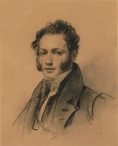 Portrait d'Antoine Alphonse Montfort by Поль Деларош — digital art print download