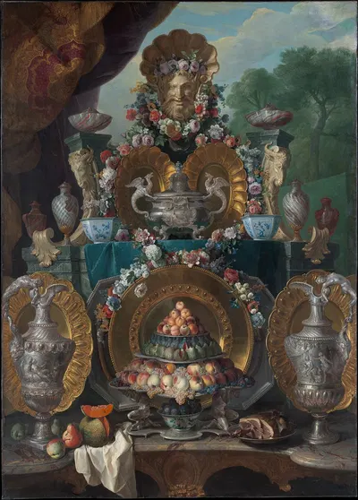 Still Life with Silver by Александр Франсуа Деспор — digital art print download