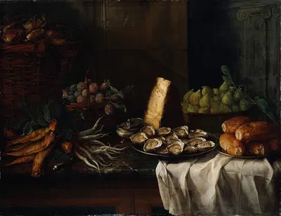 Breakfast Piece with Oysters by Александр Франсуа Деспор, 1729 — digital art print download