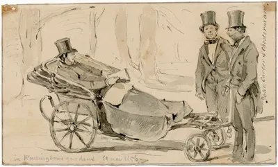 John Carter en Cehesterman in Kensington Gard by Питер ван Лун, 1856 — digital art print download