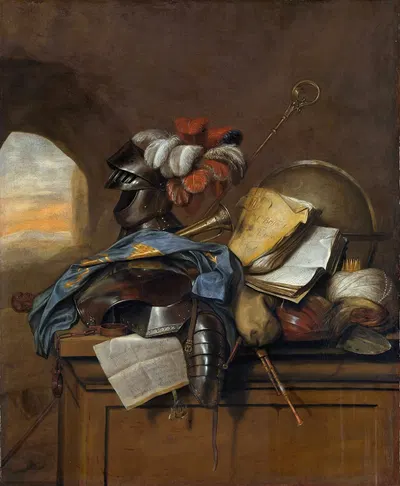 Vanitas Still Life by Cornelis Brisé, 1665 — digital art print download