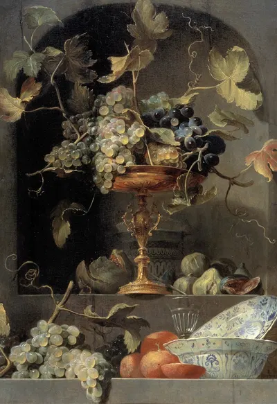 Still Life with Fruit Bowl in a Niche by Frans Snyders — digital art print download
