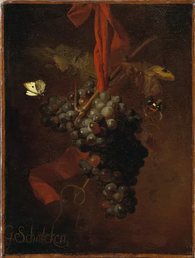 Bunch of Grapes by Годфрид Шалкен — digital art print download
