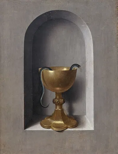 Chalice of Saint John the Evangelist (reverse) by Ханс Мемлинг — digital art print download
