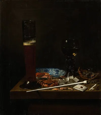 Still life with Passglas by Jan Jansz. van De Velde III, 1660 — digital art print download