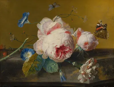 Flower Still Life by Ян ван Хёйсум — digital art print download