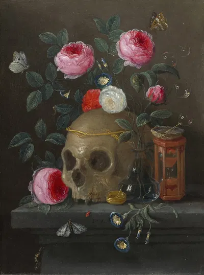 Vanitas Still Life by Ян Ван Кессель Старший — digital art print download