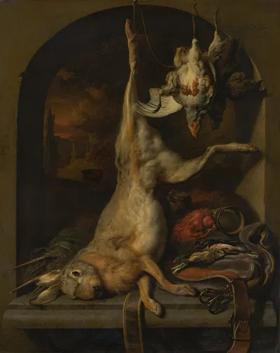 Dead Hare by Ян Вейникс, 1689 — digital art print download