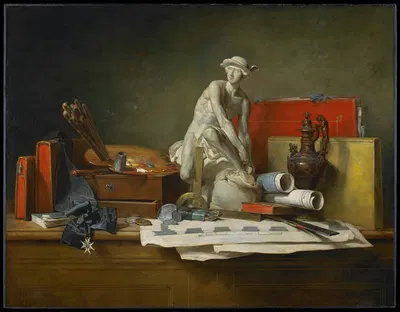The attributes of the arts and the rewards which are accorded them by Жан Симон Шарден, 1766 — digital art print download