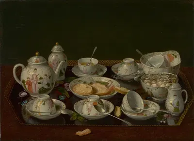 Still Life, Tea Set by Жан-Этьен Лиотар, 1781–1783 — digital art print download