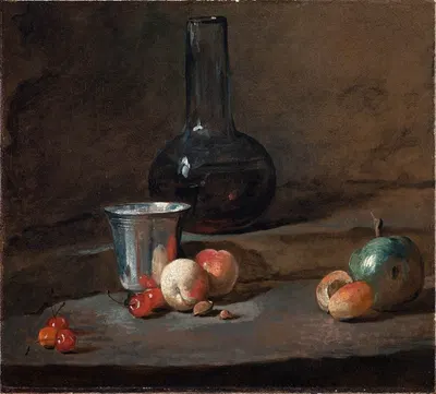 The Silver Goblet by Жан Симон Шарден, c.1728 — digital art print download